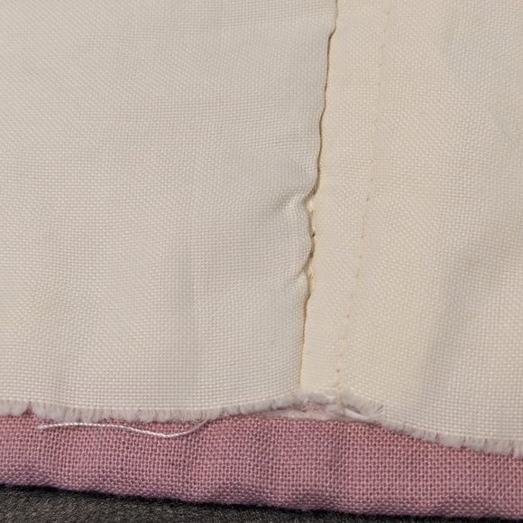 🩷🤍 Home Crafted Floral Patchwork Cropped Quilted Vest, S/M - Picture 7 of 8